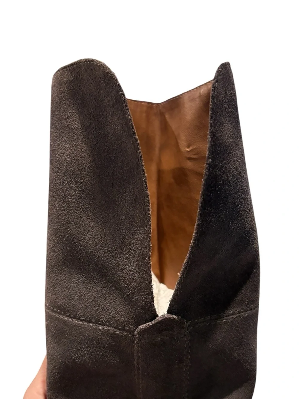 Lucky Brand - Women's Rayla suede over the knee boots. dark brown. Size 7.5